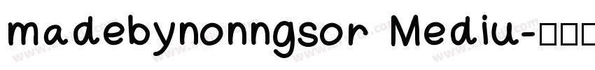 madebynonngsor Mediu字体转换